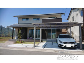 のカーポート エフルージュ ツイン 積雪〜20cm対応 施工例