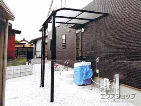 のテラス屋根 プレシオステラス R型 テラスタイプ 単体 積雪〜20cm対応 施工例