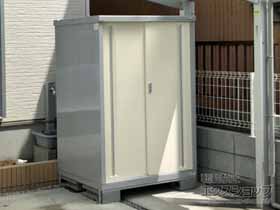 の物置・屋外倉庫 シンプリー 一般型 1100×905×1603 MJX-119D-P-FW 施工例