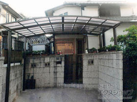 のカーポート ネスカR (ラウンドスタイル) ワイド 積雪〜20cm対応 施工例