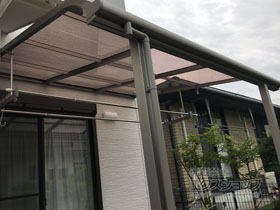 のテラス屋根 スピーネ R型 テラスタイプ 単体 積雪〜20cm対応 施工例