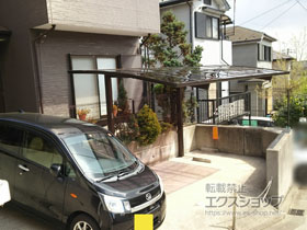 のカーポート レイナポートREグラン 前下がり 積雪〜20cm対応 施工例