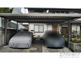 のカーポート テリオスポートIII 900 2台用 角柱4本 積雪〜30cm対応 施工例