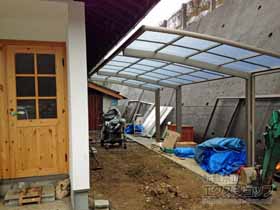 のカーポート ネスカR (ラウンドスタイル) 延長 積雪〜20cm対応 施工例