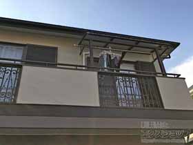 のバルコニー・ベランダ屋根 プレシオステラス R型 屋根タイプ 単体 積雪〜20cm対応 施工例