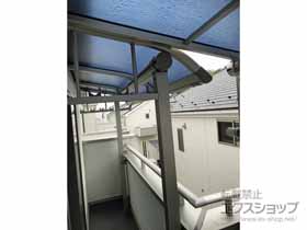 のバルコニー・ベランダ屋根 プレシオステラス R型 屋根タイプ 単体 積雪〜20cm対応 施工例