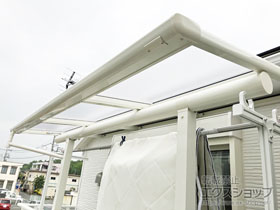 のバルコニー・ベランダ屋根 ヴェクターテラス F型 屋根タイプ 単体 積雪〜20cm対応 施工例