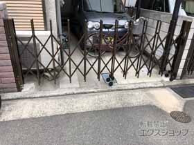 のカーゲート トリップゲート RA型(錠無し) ノンレール 片開き　33S 施工例