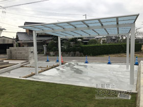 のカーポート エフルージュ ツイン 積雪〜20cm対応 施工例
