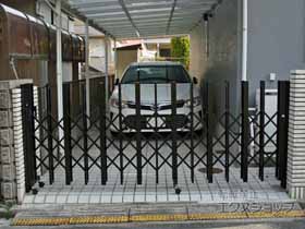 のカーゲート アルシャインII H型 Aタイプ ノンレール片開き　310S 施工例