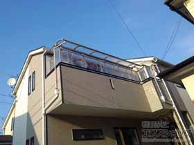 のバルコニー・ベランダ屋根 プレシオステラス R型 屋根タイプ 単体 積雪〜20cm対応 施工例