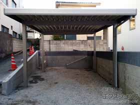 のカーポート ジーポートneo Aタイプ 角柱4本仕様 積雪〜100cm対応 施工例