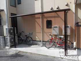 のテラス屋根 ヴェクターテラス F型 テラスタイプ 単体 積雪〜20cm対応 施工例