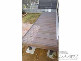 のウッドデッキ 樹ら楽ステージ 木彫 施工例