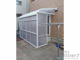 ストックヤード スピーネストックヤードR型 積雪50cm対応 パネルタイプ 袖壁仕様 施工例