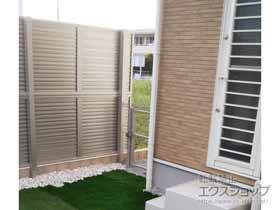 の門扉 メッシュフェンスG10 門扉 片開き 柱使用 施工例