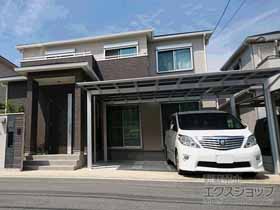 のカーポート ソリッドポート ワイド 積雪〜20cm対応 施工例