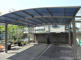 のカーポート ネスカR (ラウンドスタイル) ワイド 積雪〜20cm対応 施工例