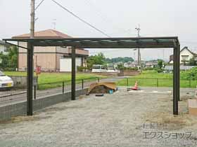 のカーポート エフルージュ ツイン 積雪〜20cm対応 施工例