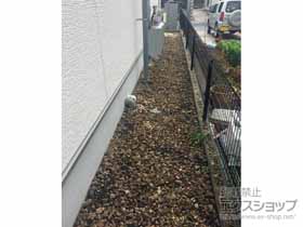 のフェンス・柵 メッシュフェンス G10-R 自由柱 施工例