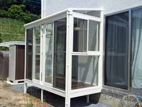 のテラス囲い・サンルーム サニージュ F型 床納まり ランマ無 積雪〜20cm対応 施工例