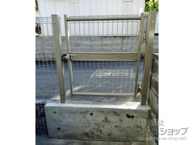 の門扉 ハイグリッド門扉N8型 片開き 柱使用 施工例