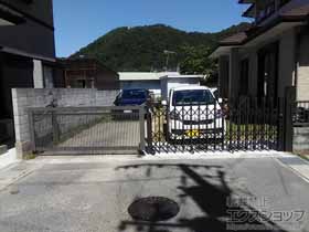 のカーゲート アルシャインII PG型R(ペットガード) Aタイプ ノンレール 片開き 350S 施工例