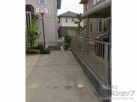 のフェンス・柵 ミエッタフェンス 防犯たて格子タイプ 自由柱施工 施工例