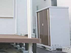 の物置・屋外倉庫 シンプリー 一般型 MJX-117DP MJX-117D-P-TB 施工例