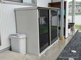 の物置・屋外倉庫 グランプレステージジャンプ 1695×750×1400 GP-177C-F-CK 施工例