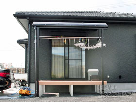 のテラス屋根 ヴェクターテラス R型 テラスタイプ 単体 積雪〜20cm対応 施工例