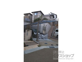 のカーポート ネスカR (ラウンドスタイル) 縦連棟 積雪〜20cm対応 施工例