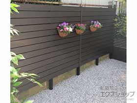 のフェンス・柵 アーバンフェンス 13段横張り 隙間10mm 施工例