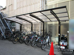 のサイクルポート・駐輪場 レイナポートグランミニ 縦連棟 積雪〜20cm対応 施工例
