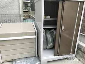 の物置・屋外倉庫 シンプリー 一般型 1100×905×1603 MJX-119D-TB 施工例