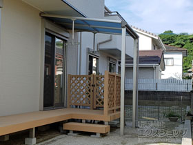 のテラス屋根 ヴェクターテラス F型 テラスタイプ 単体 積雪〜20cm対応 施工例