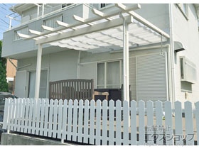 のフェンス・柵 ララミー2型 フリー支柱 施工例