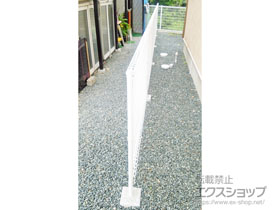 のフェンス・柵 ハイグリッドフェンスN1型 間仕切り柱タイプ 施工例