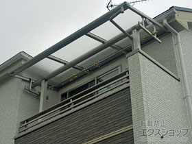 のバルコニー・ベランダ屋根 ヴェクターテラス F型 屋根タイプ 単体 積雪〜20cm対応 施工例