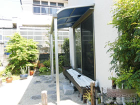 のテラス屋根 プレシオステラス R型 テラスタイプ 単体 積雪〜20cm対応 施工例