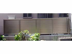 のフェンス・柵 シンプレオフェンス5型 横目隠し 自由柱施工 施工例