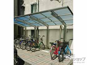のサイクルポート・駐輪場 レイナポートグランミニZ 縦連棟 積雪〜20cm対応 施工例