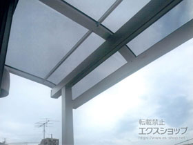 のバルコニー・ベランダ屋根 スピーネ R型 屋根タイプ 単体 積雪〜20cm対応 施工例