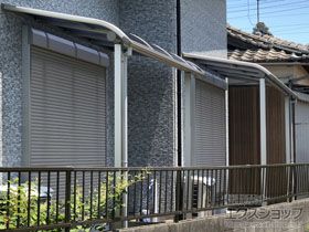 のテラス屋根 ヴェクターテラス R型 テラスタイプ 単体 積雪〜20cm対応 施工例