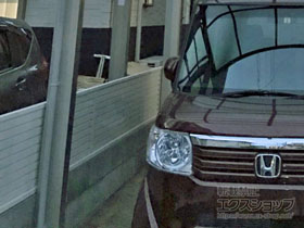 のフェンス・柵 シンプレオフェンス5型 横目隠し 自由柱施工 施工例