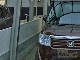 YKKAPのフェンス・柵・塀 シンプレオフェンス5型 横目隠し 自由柱施工 施工例