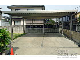 のカーポート テリオスポートIII 1500 2台用 角柱4本柱 積雪〜50cm対応 施工例