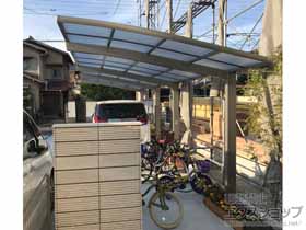 のカーポート ネスカR (ラウンドスタイル) 縦連棟 積雪〜20cm対応 施工例