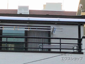 のバルコニー・ベランダ屋根 スピーネ R型 屋根タイプ 単体 積雪〜20cm対応 施工例