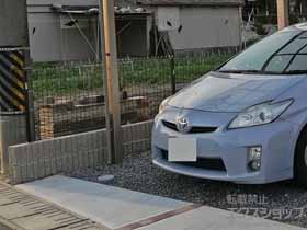 のフェンス・柵 イーネットフェンス1F型 自由柱施工 施工例